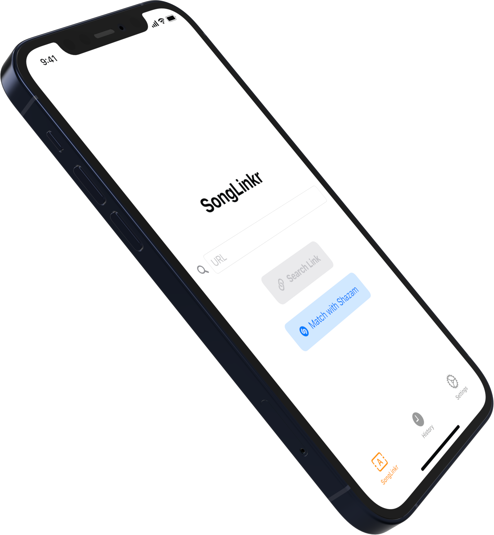 SongLinkr showing a converted song link